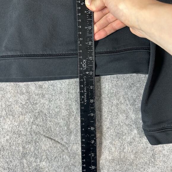 Lululemon Space Crew Neck Sweatshirt Womens 4 Black Cropped Athleisure - Picture 2 of 5